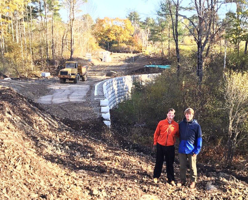 Chris and Don, Stream Culvert Constuction