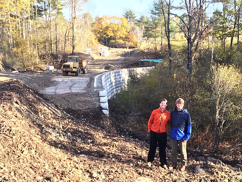 Chris and Don, Stream Culvert Constuction