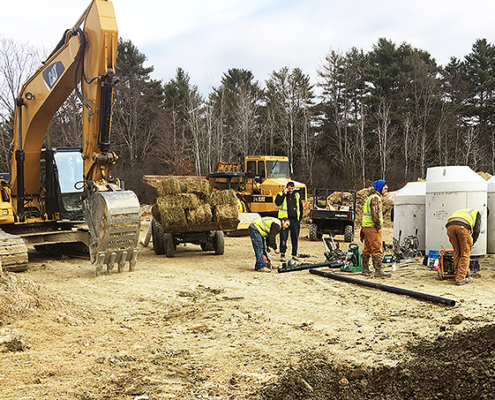 Sewer Infrastructure, Testing Water System and Laying Conduit-Transformers