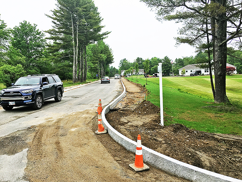 Granite Curbing Instal 7-3-2019
