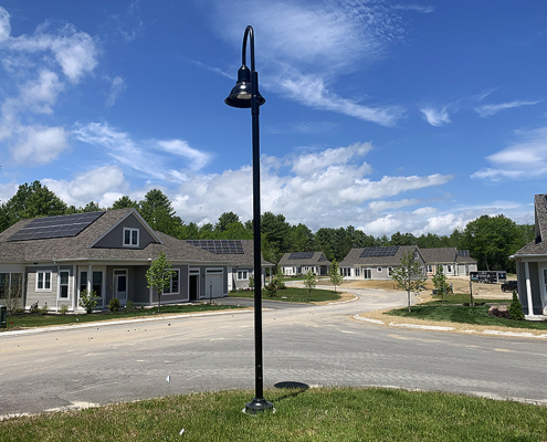 Cumberland Crossing Solar Panels with Sunny Skies