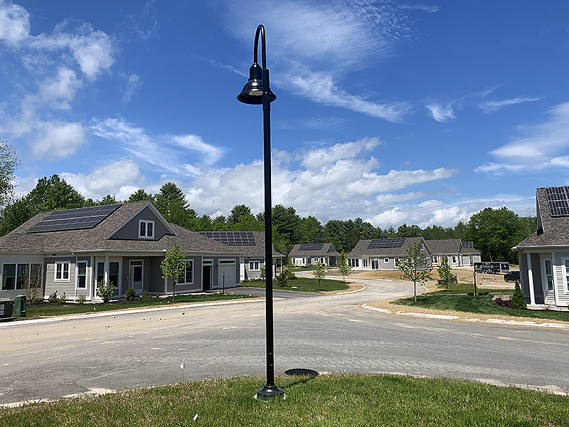 Cumberland Crossing Solar Panels with Sunny Skies