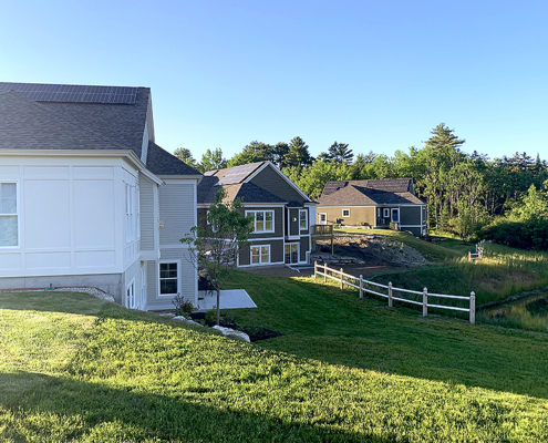 Landscaped new Cumberland Crossing cottages.