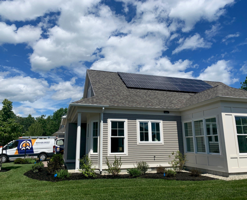 ReVision Energy installing first Tesla Powerwall at Cumberland Crossing | solar energy and retirement