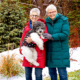 Cumberland Crossing residents Lea Hopkinson, Peg Adams and dog Buddha